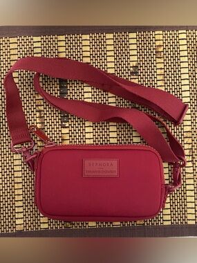 DAGNE DOVER x SEPHORA Limited Edition Mara Phone Sling Crossbody Bag Burgundy